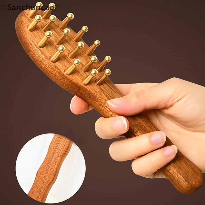 〔San〕Head Massage Gua Sha Tool Brass Long Handled Massage Comb Scalp Head Meridian Comb Thickened Wide Wire Sandalwood Comb
〔San〕Head Massage Gua Sha Tool Brass Long Handled Massage Comb Scalp Head Meridian Comb Thickened Wide Wire Sandalwood Comb