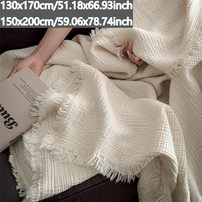 Large Throw Blankets Made of 100% Cotton Muslin for Adults,Featuring A Breathable and Lightweight 4-Layer Design,For Travel,Home
Large Throw Blankets Made of 100% Cotton Muslin for Adults,Featuring A Breathable and Lightweight 4-Layer Design,For Travel,Home