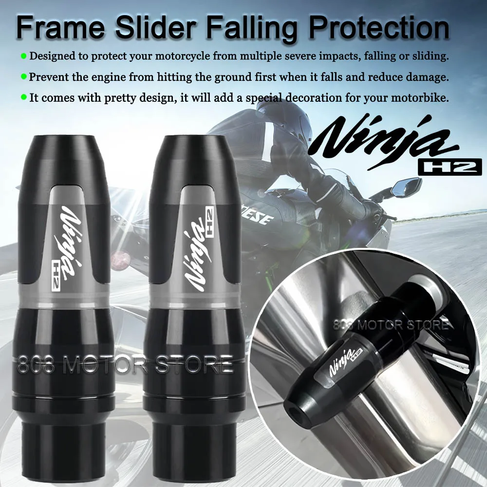 For Ninja H2 ninja h2 Motorcycle CNC Accessoires Falling protection Exhaust Slider Crash
For Ninja H2 ninja h2 Motorcycle CNC Accessoires Falling protection Exhaust Slider Crash