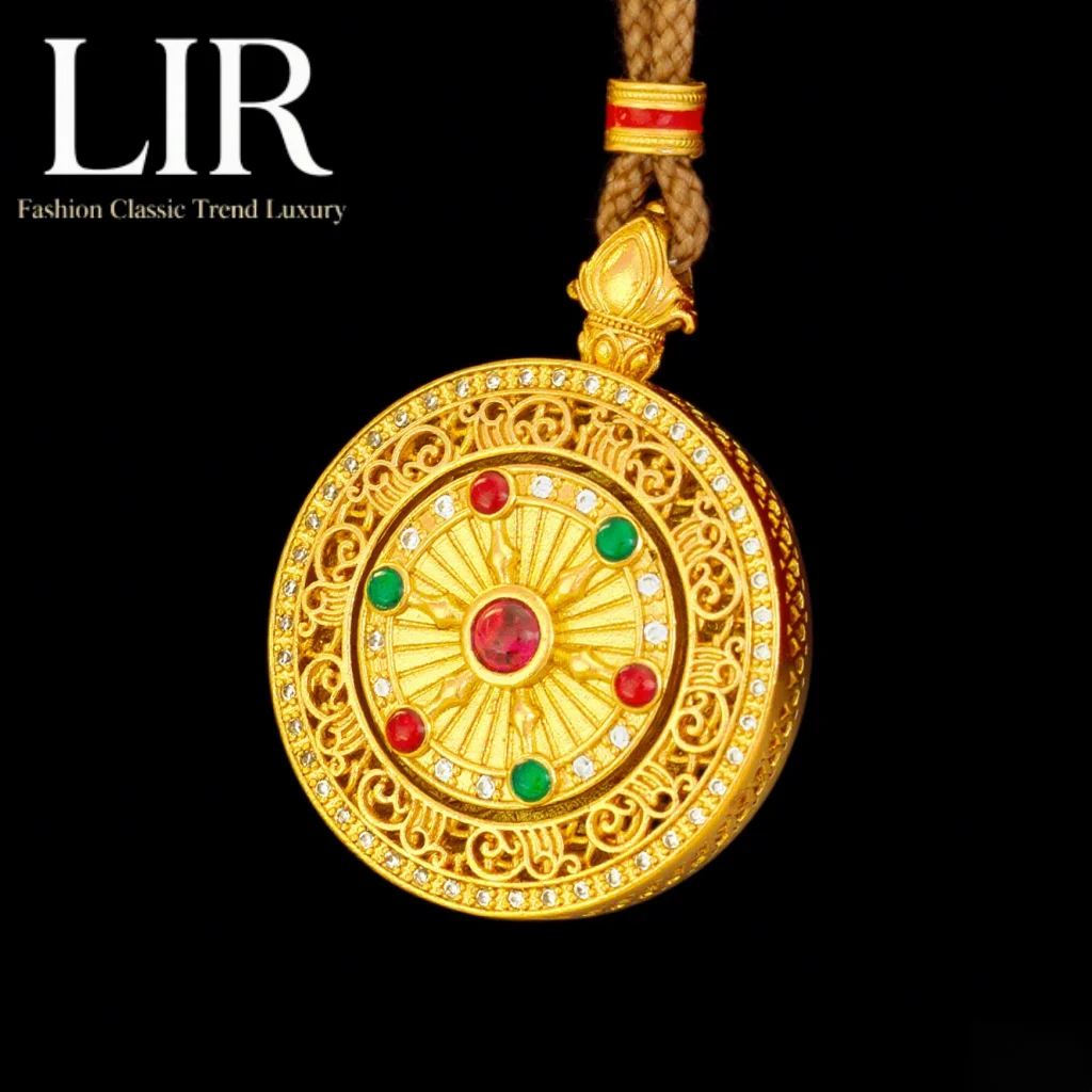 LIR Fadeless Non-deformable Necklace: Latest Plating, Zircon Inlaid Hollow Six-Syllable Mantra Seven Stars Pendant, Evil-Warding 
LIR Fadeless Non-deformable Necklace: Latest Plating, Zircon Inlaid Hollow Six-Syllable Mantra Seven Stars Pendant, Evil-Warding