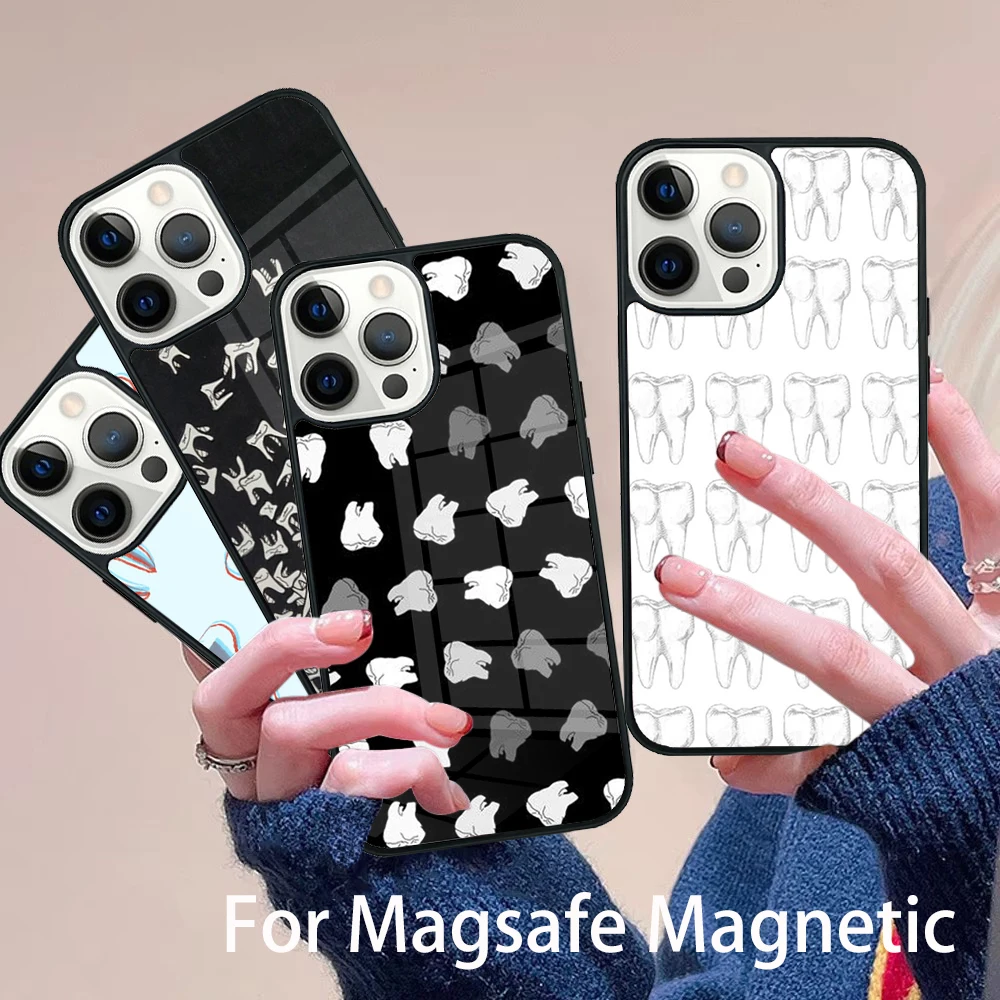 Dentist Dental Teeth Tooth Doctor Phone Case Magesafe Magnetic Wireless Charge Cover For IPhone 16 11 12 13 14 15 Pro Max Plus 
Dentist Dental Teeth Tooth Doctor Phone Case Magesafe Magnetic Wireless Charge Cover For IPhone 16 11 12 13 14 15 Pro Max Plus