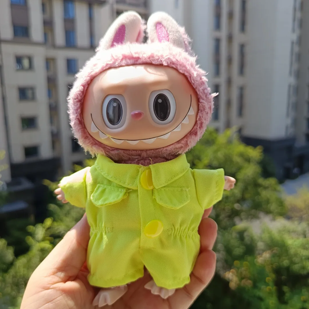Cute Bunny - Ear Onesie Outfits For 1st - 3rd Gen 15/17cm Labubu Dolls Colorful Overalls With Big Buttons
Cute Bunny - Ear Onesie Outfits For 1st - 3rd Gen 15/17cm Labubu Dolls Colorful Overalls With Big Buttons