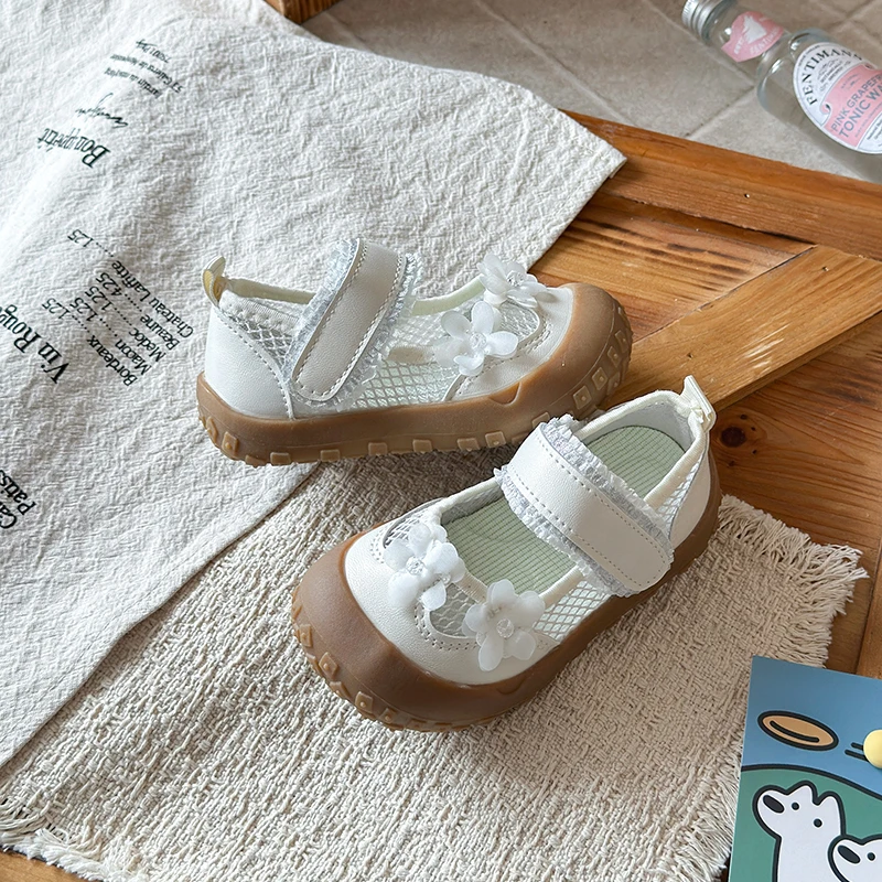 Sweet Flower Baby Sandals Lace Trim Hook and Loop Closure Comfortable Cute Mesh Playground Shoes Summer Non-slip Casual Shoes
Sweet Flower Baby Sandals Lace Trim Hook and Loop Closure Comfortable Cute Mesh Playground Shoes Summer Non-slip Casual Shoes