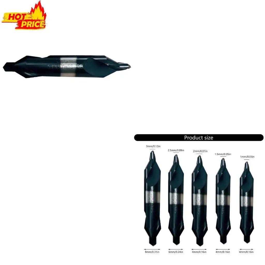 Black Coated High Speed Steel Countersink Center Drill Bit with Wear Resistance for Industrial Applications
Black Coated High Speed Steel Countersink Center Drill Bit with Wear Resistance for Industrial Applications