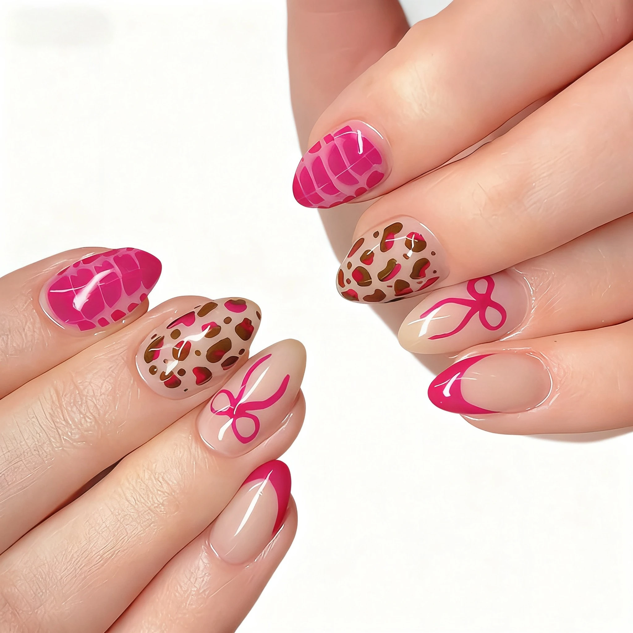 24PCS Fake Nails Press on Nails False Nails Short Round Shape European American Sweet Cool Armor Floral Design Wearable Nail Set
24PCS Fake Nails Press on Nails False Nails Short Round Shape European American Sweet Cool Armor Floral Design Wearable Nail Set