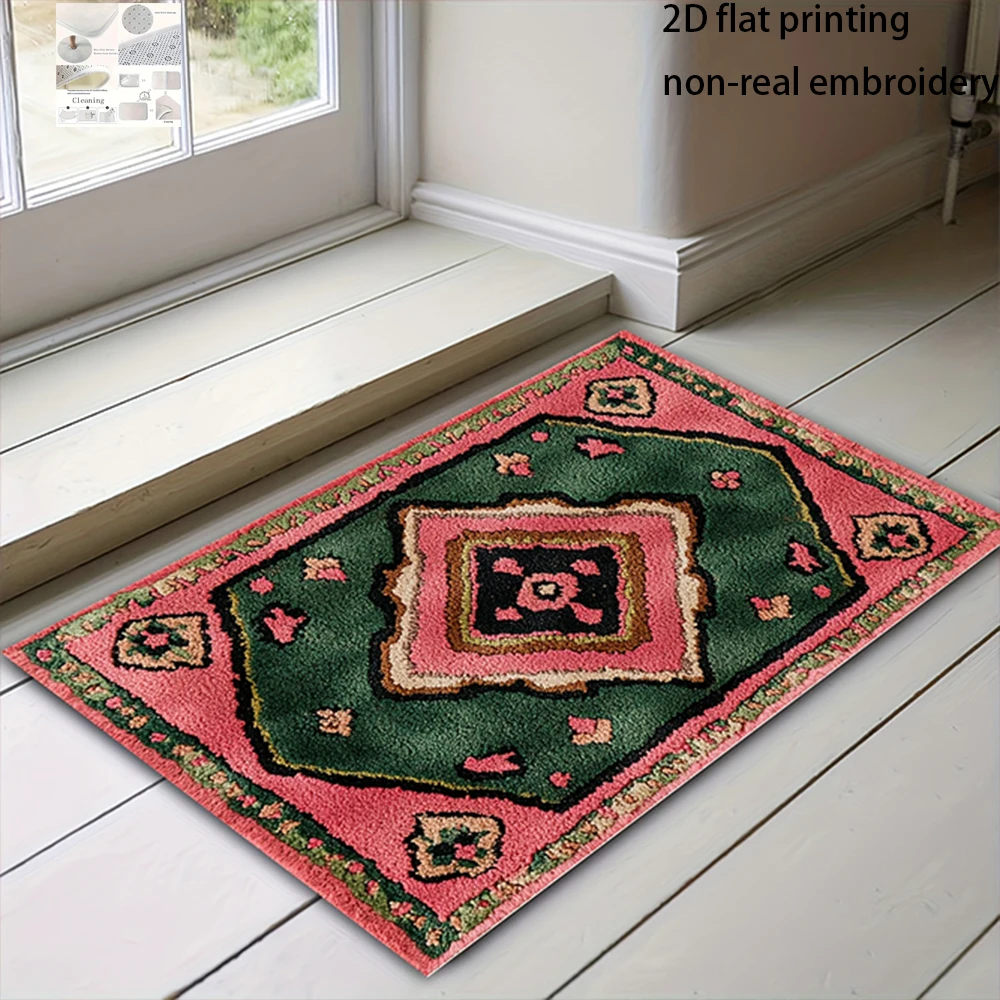 2D Flat-1pc Bohemian Vintage Door Mat , , Suitable for bedroom, kitchen, dining room, bathroom, blue velvet floor mats.
2D Flat-1pc Bohemian Vintage Door Mat , , Suitable for bedroom, kitchen, dining room, bathroom, blue velvet floor mats.
