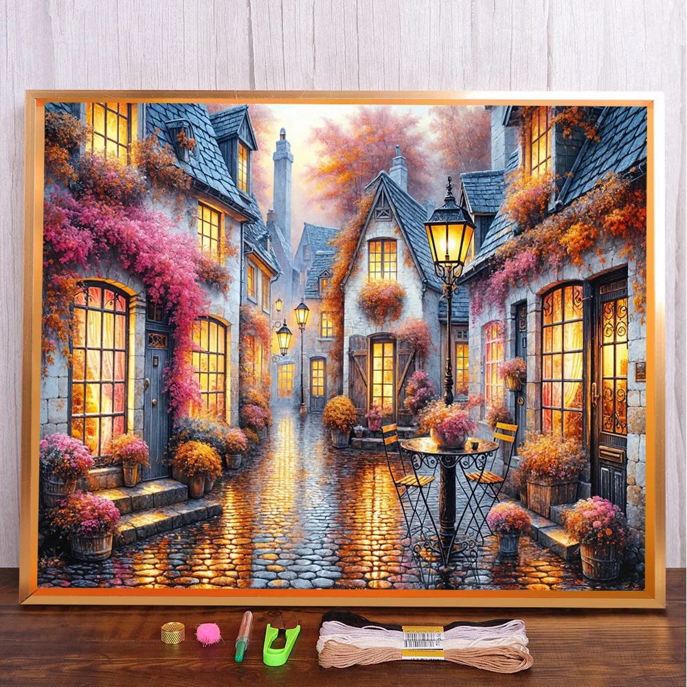 Scenery Town Street Printed Fabric Cross Stitch DIY Embroidery Full Kit Knitting Craft Handiwork Hobby Floss For Adults Magic
Scenery Town Street Printed Fabric Cross Stitch DIY Embroidery Full Kit Knitting Craft Handiwork Hobby Floss For Adults Magic