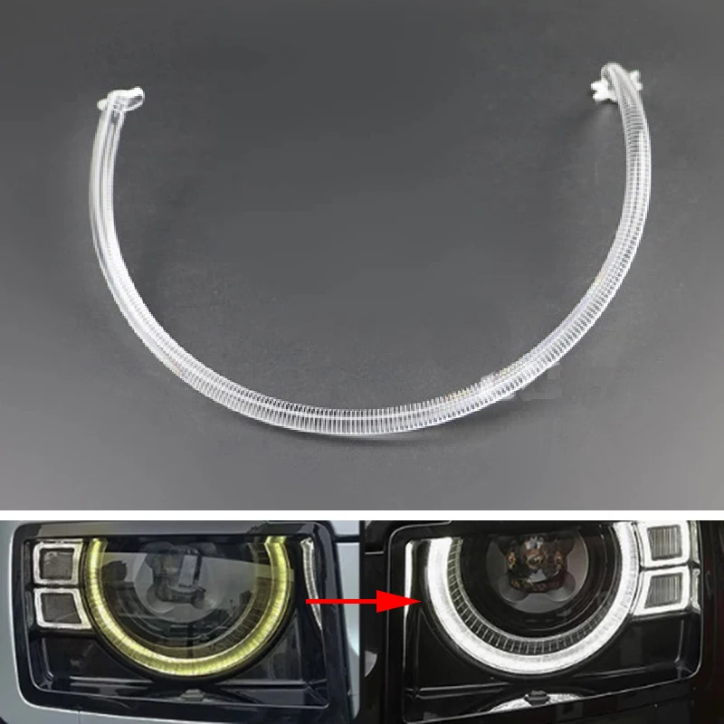 Автомобильная направляющая для фар DRL, дневные ходовые огни, трубка, ангельский глаз для Land Rover Defender 2020 2021 2022 2023
Автомобильная направляющая для фар DRL, дневные ходовые огни, трубка, ангельский глаз для Land Rover Defender 2020 2021 2022 2023