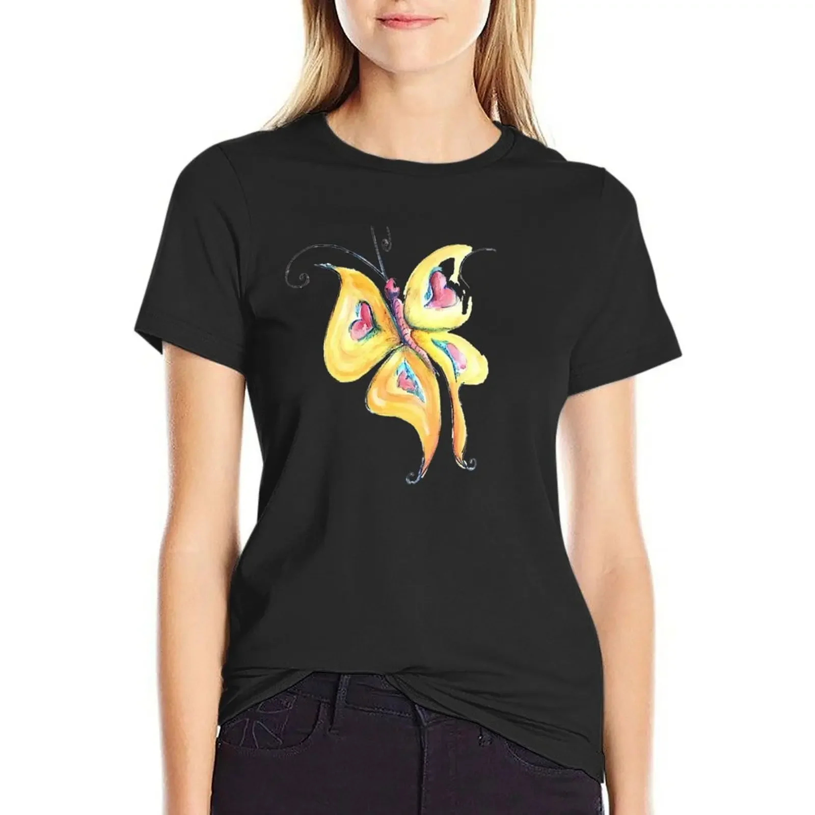 yellow butterflies T-Shirt animal print shirt for girls tops cute tops customs design your own workout t shirts for Women
yellow butterflies T-Shirt animal print shirt for girls tops cute tops customs design your own workout t shirts for Women