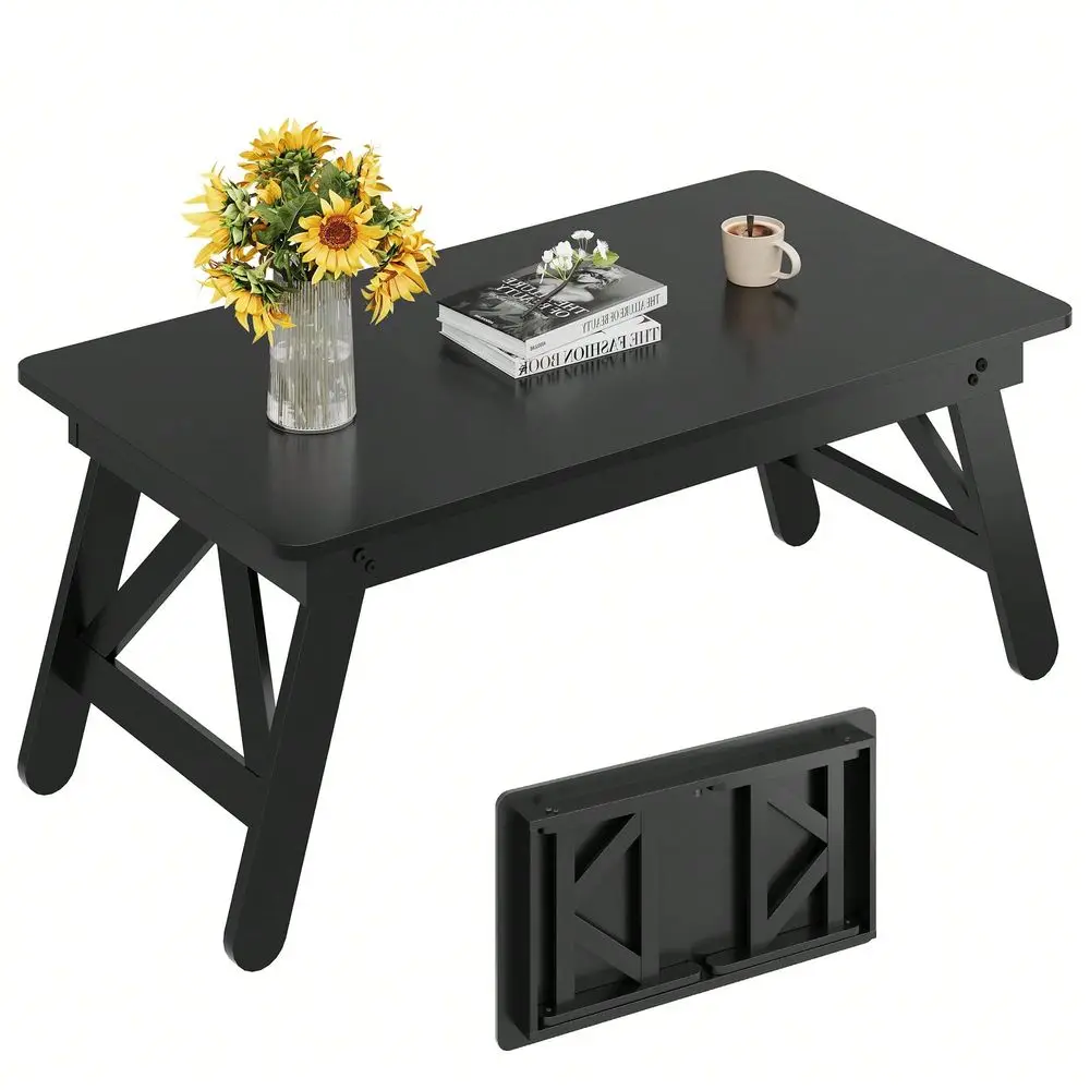Coffee Table, Modern Portable Small Coffee Table With No Assembly Needed For Living Room, Home, Small Space, Black
Coffee Table, Modern Portable Small Coffee Table With No Assembly Needed For Living Room, Home, Small Space, Black