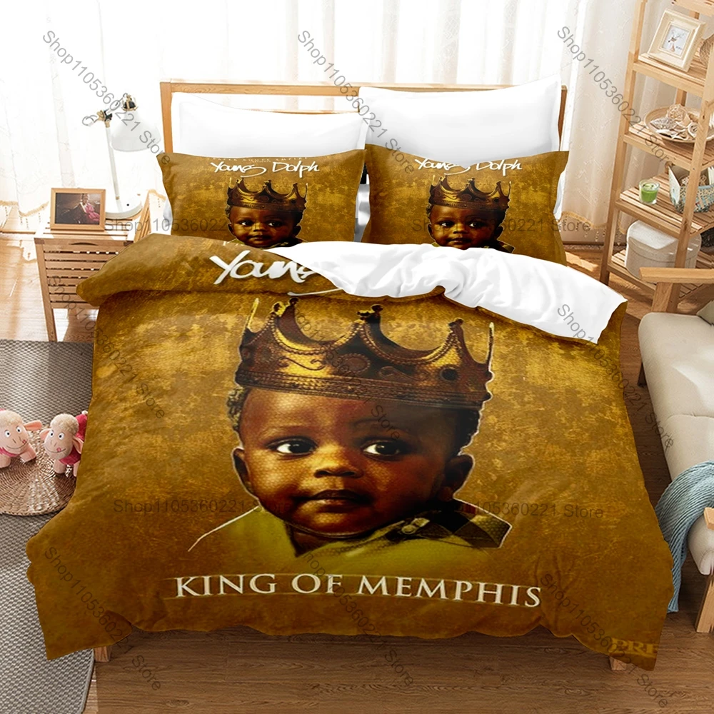 Trendy Young Dolph Printed Bed Set 3PCS Duvet Cover Two Pillowcases Stylish Bedroom Ornament For Music Fans
Trendy Young Dolph Printed Bed Set 3PCS Duvet Cover Two Pillowcases Stylish Bedroom Ornament For Music Fans