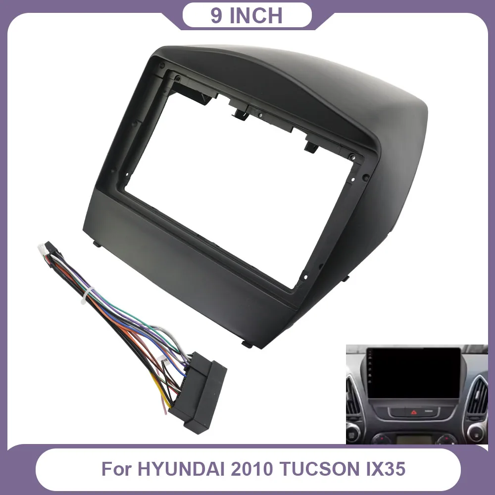 9 Inch Radio Fascia Panel For Hyundai Tucson ix35 2010 Dashboard Install Trim Frame Mount Kit Bezel with Canbus Cable
9 Inch Radio Fascia Panel For Hyundai Tucson ix35 2010 Dashboard Install Trim Frame Mount Kit Bezel with Canbus Cable
