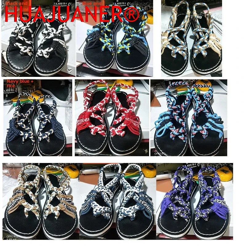 Large Size Women's Flat Bottom Sandals Rope Knot Slip-On Shoes 10 Colors Casual Leisure Footwear Rubber Sole Comfortable
Large Size Women's Flat Bottom Sandals Rope Knot Slip-On Shoes 10 Colors Casual Leisure Footwear Rubber Sole Comfortable