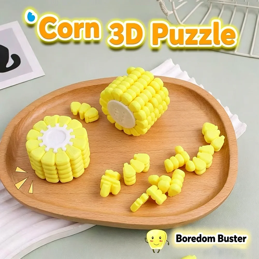 14 Pcs Funny 3D Printing Corn Magic Cube Stress Relieving Toys Jigsaw Puzzle Becrypt Brain Burning Decryption Development Toys
14 Pcs Funny 3D Printing Corn Magic Cube Stress Relieving Toys Jigsaw Puzzle Becrypt Brain Burning Decryption Development Toys