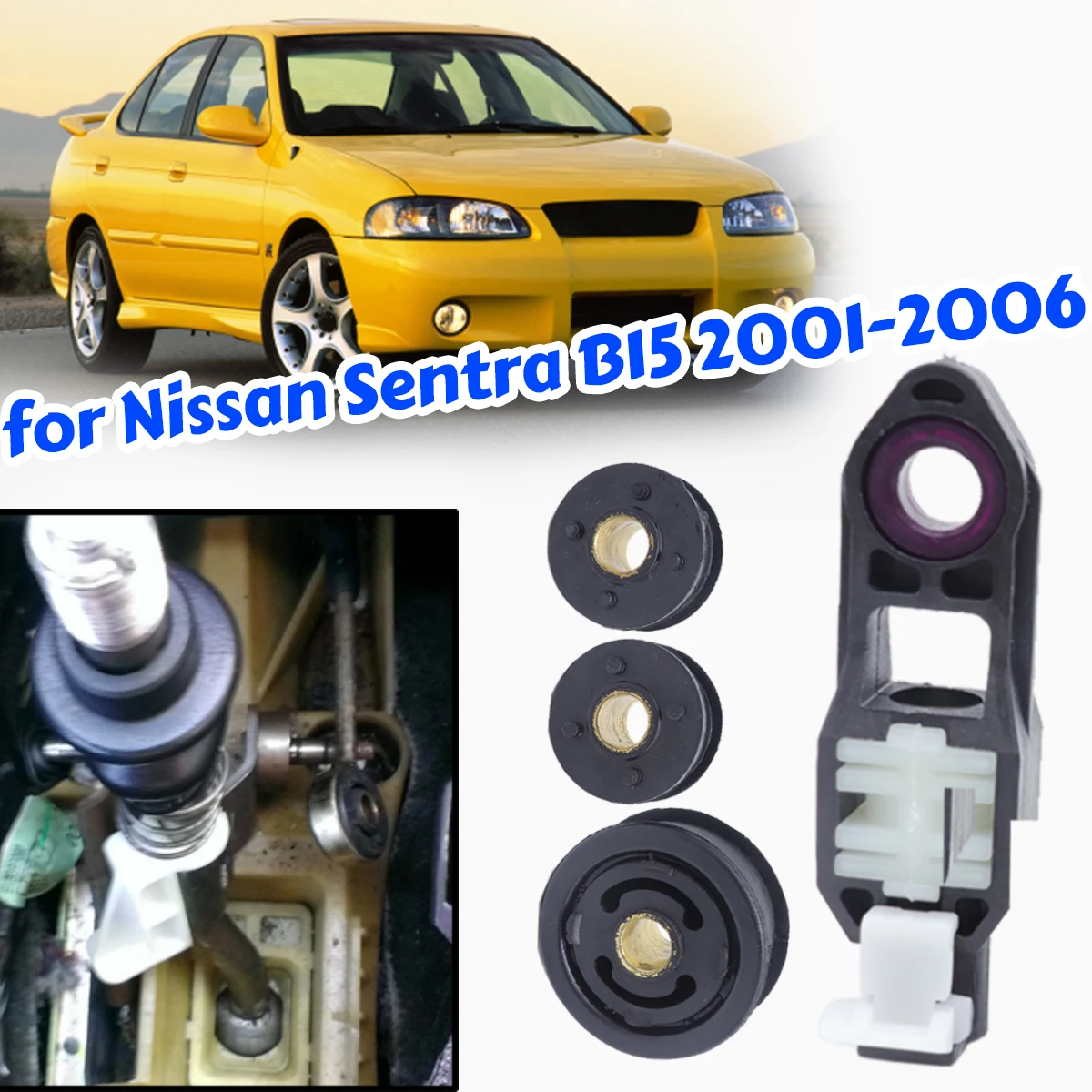 Gear Shift Cable Linkage End Bushing for Nissan Sentra B15 2001-2006 Selector Connect Rod Bush Control Gearbox Manual Parts Car
Gear Shift Cable Linkage End Bushing for Nissan Sentra B15 2001-2006 Selector Connect Rod Bush Control Gearbox Manual Parts Car
