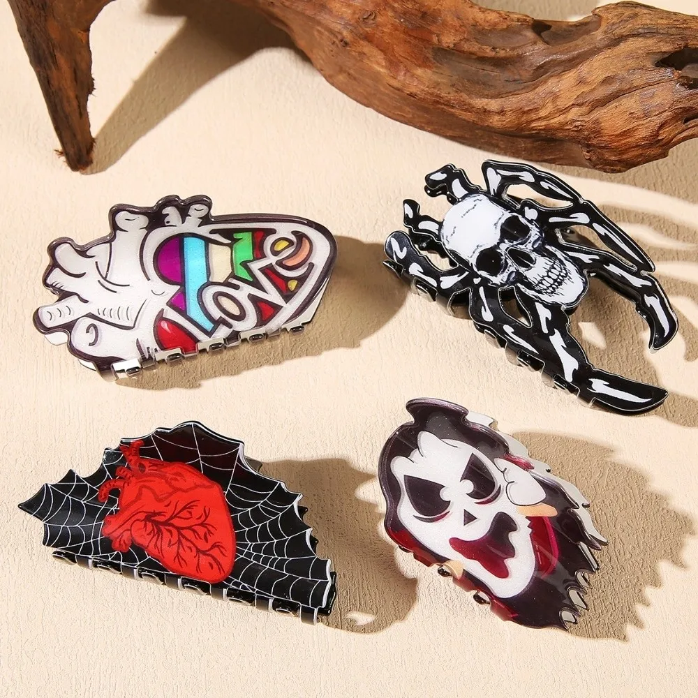 Fashion Witch Hat Halloween Hair Claw Heart Spider Web Pumpkin Hairpin Bat Skeleton Ghost Hair Clip Festival Accessories
Fashion Witch Hat Halloween Hair Claw Heart Spider Web Pumpkin Hairpin Bat Skeleton Ghost Hair Clip Festival Accessories