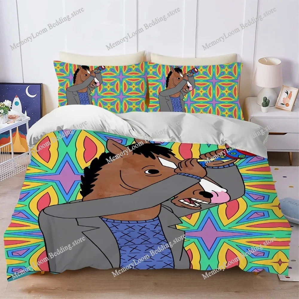 Funny B-BoJack-Horseman Duvet Cover Set Home Style Bedding Soft Laundry Cotton Bed Four Seasons Student Dormitory Home Textile
Funny B-BoJack-Horseman Duvet Cover Set Home Style Bedding Soft Laundry Cotton Bed Four Seasons Student Dormitory Home Textile