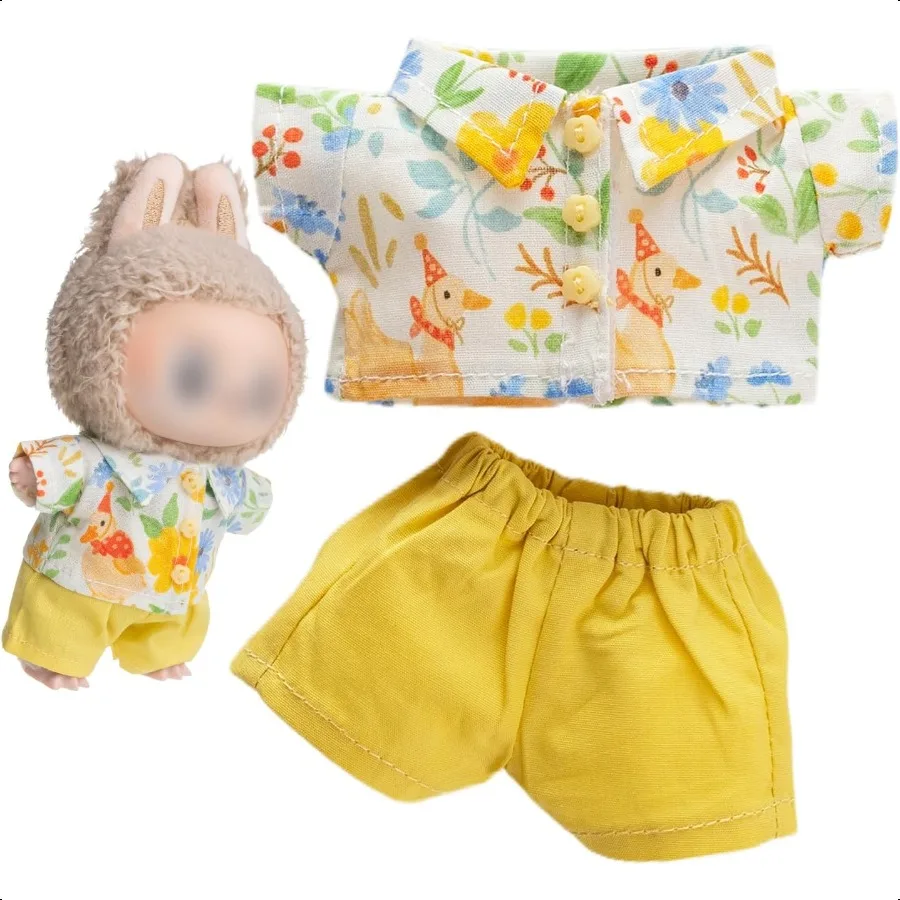 Одежда для куклы Labubu NO Комплект рубашек для одежды Костюм с аксессуарами для куклы 17 см с повседневным дизайном Мягкая трикотажная ткань премиум-класса для Dr 
Одежда для куклы Labubu NO Комплект рубашек для одежды Костюм с аксессуарами для куклы 17 см с повседневным дизайном Мягкая трикотажная ткань премиум-класса для Dr