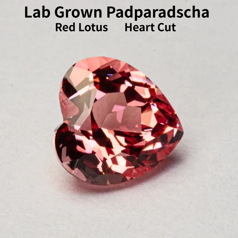 Top Lab Grown Padparadscha Heart Red Lotus Flower Color VVS1 For Charms Diy Jewelry Making Materials Selectable Certificate
Top Lab Grown Padparadscha Heart Red Lotus Flower Color VVS1 For Charms Diy Jewelry Making Materials Selectable Certificate