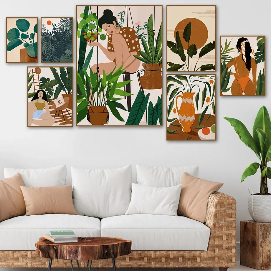 Vintage Girl Flower Leaf Monstera Plant Vase Wall Art Canvas Painting Nordic Posters And Prints Pictures For Living Room Decor
Vintage Girl Flower Leaf Monstera Plant Vase Wall Art Canvas Painting Nordic Posters And Prints Pictures For Living Room Decor