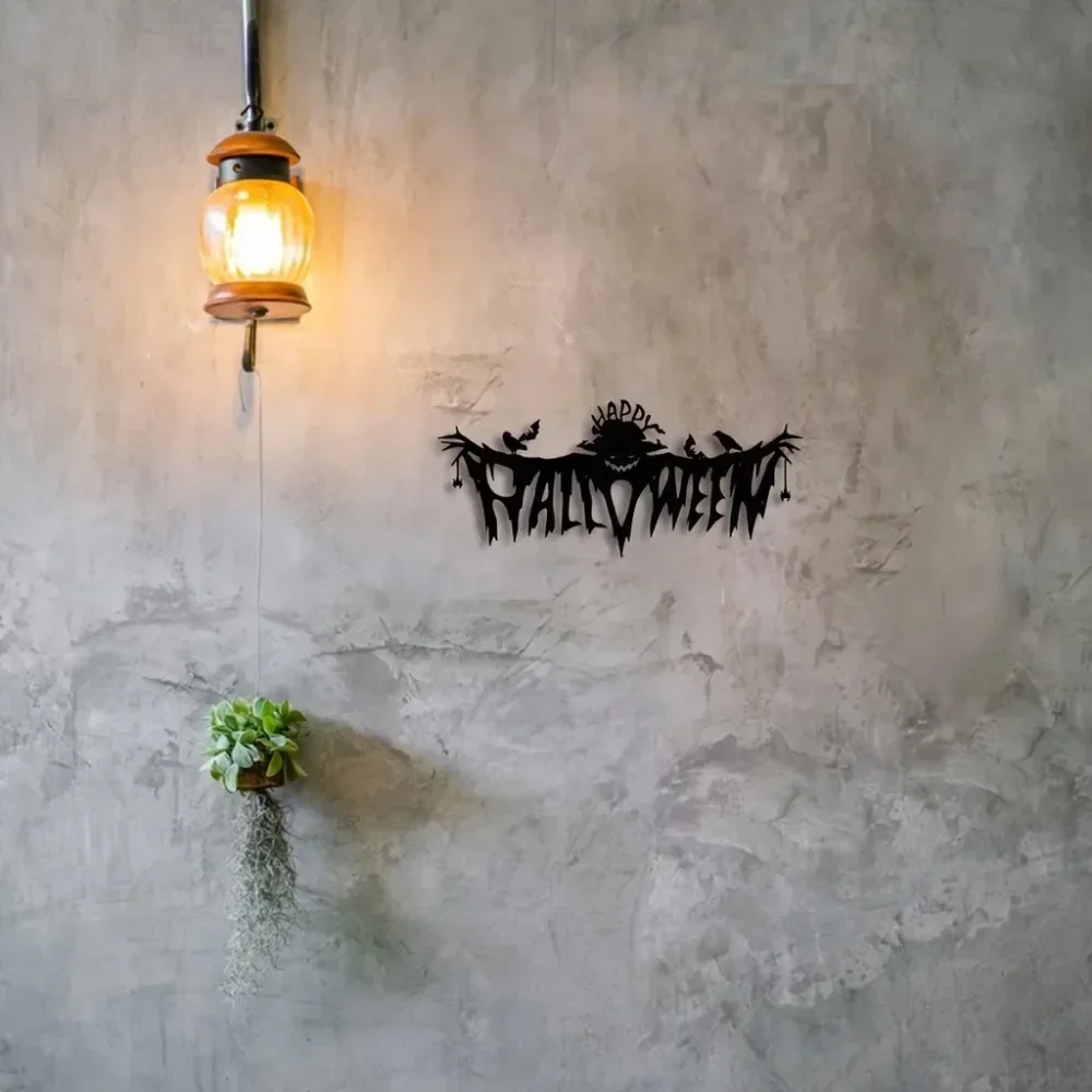 1pc Enchanting Halloween Theme Decor: Mysterious Wall Art for Indoor Living Room. Black Classic Style with Metal Wall Hanging
1pc Enchanting Halloween Theme Decor: Mysterious Wall Art for Indoor Living Room. Black Classic Style with Metal Wall Hanging