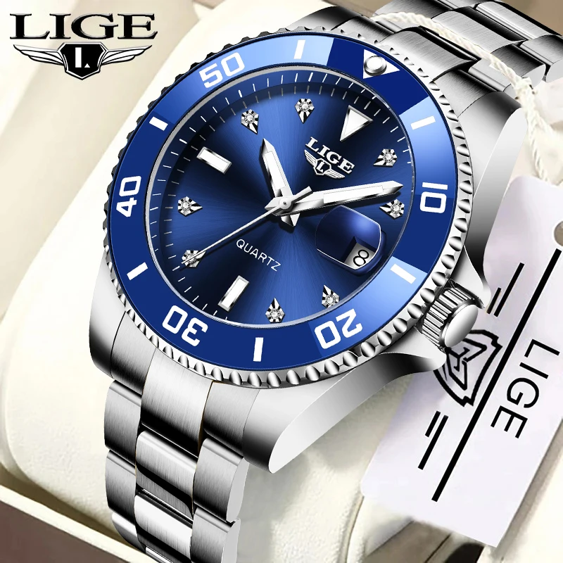 Оригинальные кварцевые мужские часы LIGE, модные ретро-часы класса люкс из нержавеющей стали, водонепроницаемые часы для мужчин, светящиеся часы с бриллиантами и автоматической датой
Оригинальные кварцевые мужские часы LIGE, модные ретро-часы класса люкс из нержавеющей стали, водонепроницаемые часы для мужчин, светящиеся часы с бриллиантами и автоматической датой