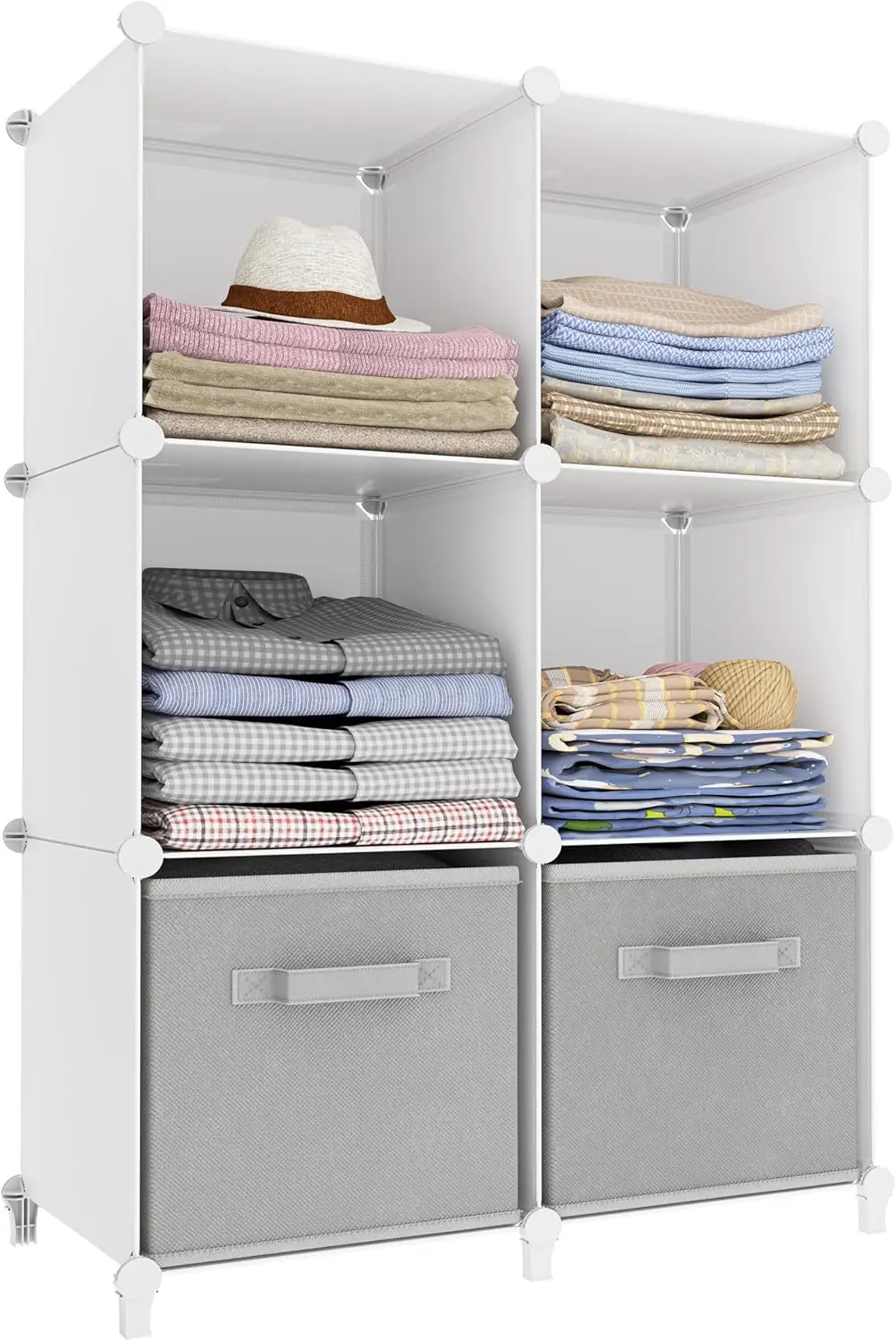 6-Cube Stackable Storage Organizer for Closet, Bathroom, Wardrobe - Durable & Versatile
6-Cube Stackable Storage Organizer for Closet, Bathroom, Wardrobe - Durable & Versatile