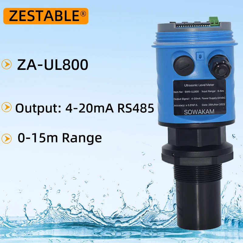 Ultrasonic Water Level Sensor 0-20 Meter With RS485 Ultrasonic Water Tank Level Meter
Ultrasonic Water Level Sensor 0-20 Meter With RS485 Ultrasonic Water Tank Level Meter