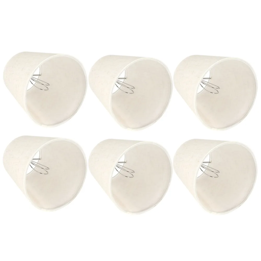 6PCS Modern Beige Color Cloth Lamp Shades Metal Cloth PVC Clip On Fabric Lamp Covers Mini Lampshades Pendant Light
6PCS Modern Beige Color Cloth Lamp Shades Metal Cloth PVC Clip On Fabric Lamp Covers Mini Lampshades Pendant Light