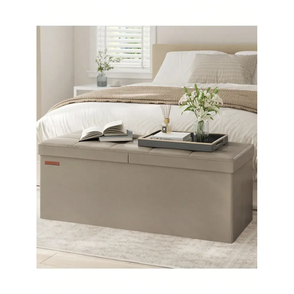 43 Inches Folding Storage Ottoman Bench With Flipping Lid Ottoman With Storage Hold To 660lb Footrest Black Brown White Dark
43 Inches Folding Storage Ottoman Bench With Flipping Lid Ottoman With Storage Hold To 660lb Footrest Black Brown White Dark