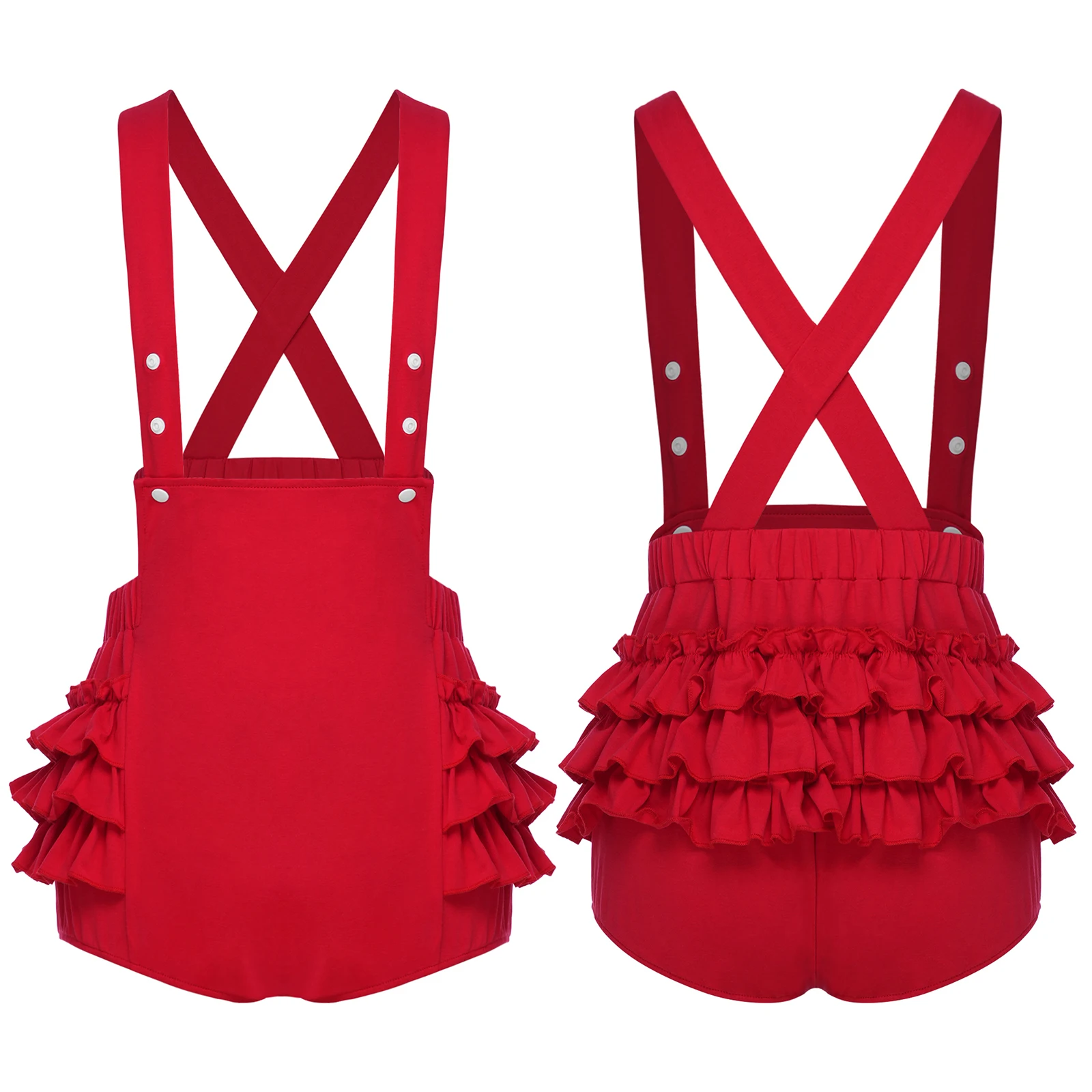 Women Skinny Ruffled Shorts Overalls Dance Rave Party Elastic Waistband Adjustable Strap Suspender Short Bib Rompers Streetwear
Women Skinny Ruffled Shorts Overalls Dance Rave Party Elastic Waistband Adjustable Strap Suspender Short Bib Rompers Streetwear