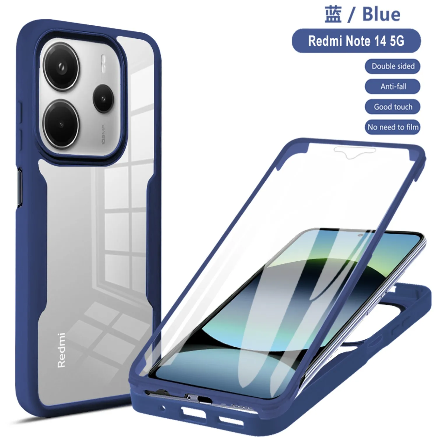 360° Shockproof Phone Case for Honor X5C X5 Plus Play 10A 4G Built-in Screen Protector Transparent Back Anti-Drop Bumper Cover
360° Shockproof Phone Case for Honor X5C X5 Plus Play 10A 4G Built-in Screen Protector Transparent Back Anti-Drop Bumper Cover