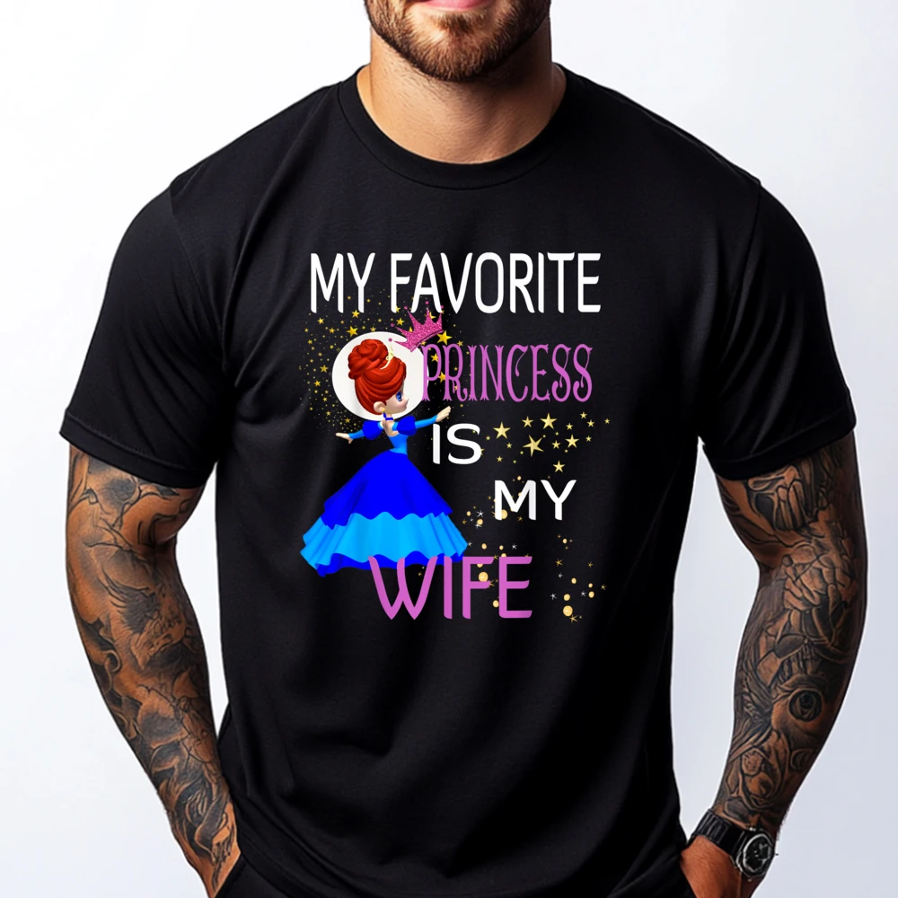 My Favorite Princess Is My Wife Funny Cotton Graphic Tees Gifts For Men Easter Day
My Favorite Princess Is My Wife Funny Cotton Graphic Tees Gifts For Men Easter Day