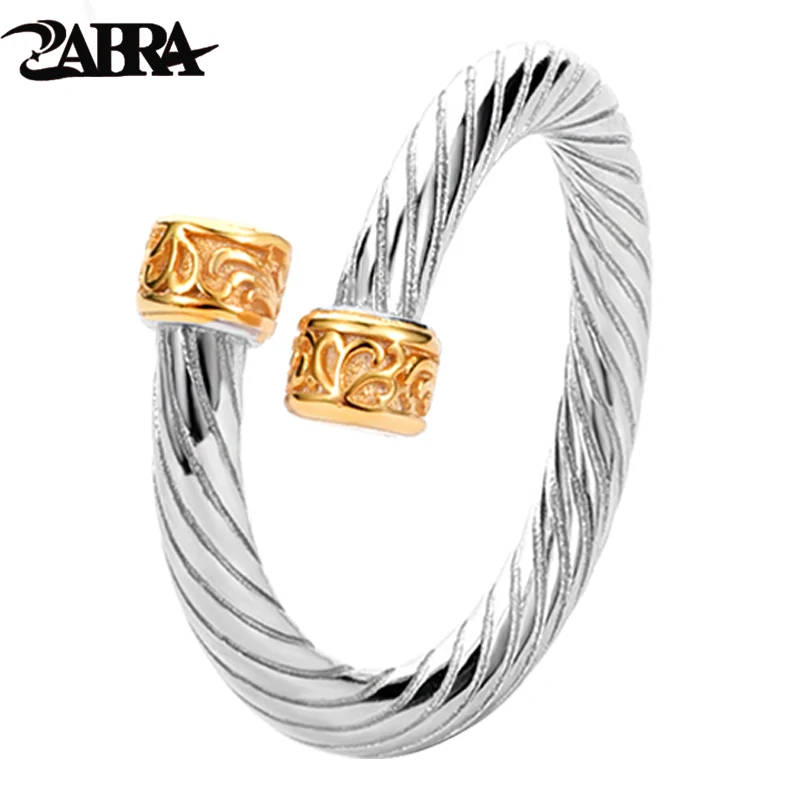ZABRA S925 Серебряное контрастное Золотое кольцо для мужчин и женщин, модное плетеное кольцо в подарок
ZABRA S925 Серебряное контрастное Золотое кольцо для мужчин и женщин, модное плетеное кольцо в подарок