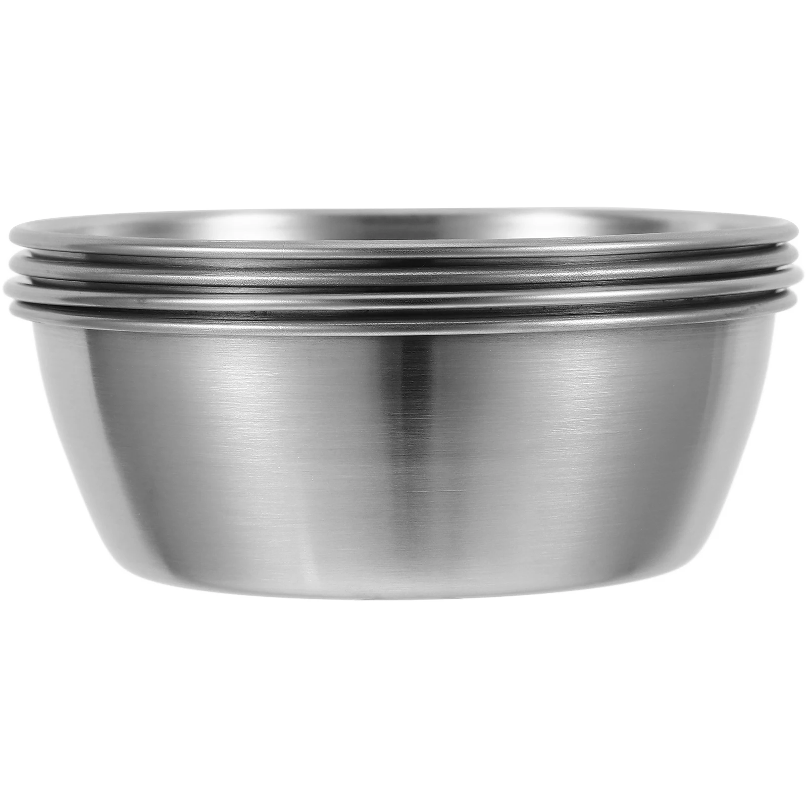 4 Pcs Stainless Steel Rice Bowl Dipping Bowls Condiment Containers Ketchup Dish 
4 Pcs Stainless Steel Rice Bowl Dipping Bowls Condiment Containers Ketchup Dish