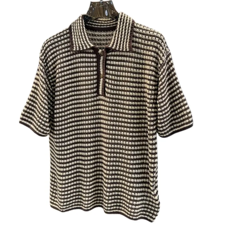 Men's Polo Shirt Short Sleeve Striped Knitted 100% Cotton Retro Summer Casual Loose Fit Vintage Beach T-Shirt Plus Size
Men's Polo Shirt Short Sleeve Striped Knitted 100% Cotton Retro Summer Casual Loose Fit Vintage Beach T-Shirt Plus Size