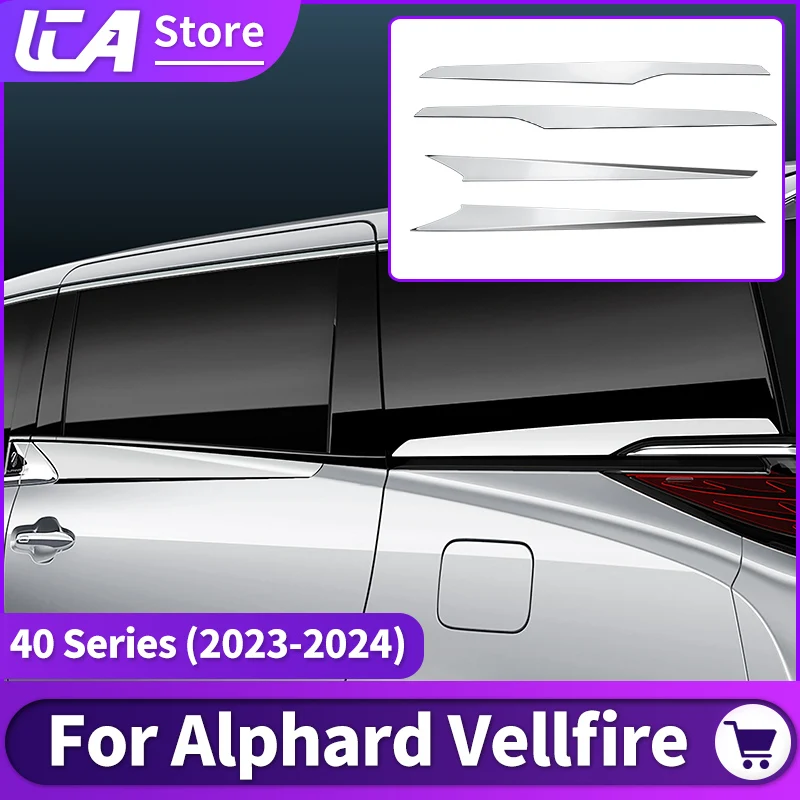 For 2023 2024 Toyota Alphard Vellfire 40 Series Car Window Chrome Decoration Sticker Exterior Upgraded Accessories body kit
For 2023 2024 Toyota Alphard Vellfire 40 Series Car Window Chrome Decoration Sticker Exterior Upgraded Accessories body kit