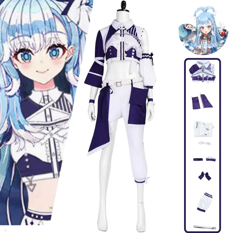 Hololive VTuber Idol Kobo Kanaeru Anime Cosplay Costume Blue White Stage Performance Dress Set of Accessories for Halloweenparty
Hololive VTuber Idol Kobo Kanaeru Anime Cosplay Costume Blue White Stage Performance Dress Set of Accessories for Halloweenparty