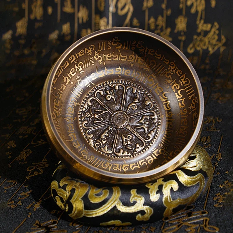 12cm Nepal Singing Bowl Handmade Brass Buddhism Tibetan Bowls Yoga Meditation Mindfulness Sound Bowls Percussion Instruments
12cm Nepal Singing Bowl Handmade Brass Buddhism Tibetan Bowls Yoga Meditation Mindfulness Sound Bowls Percussion Instruments