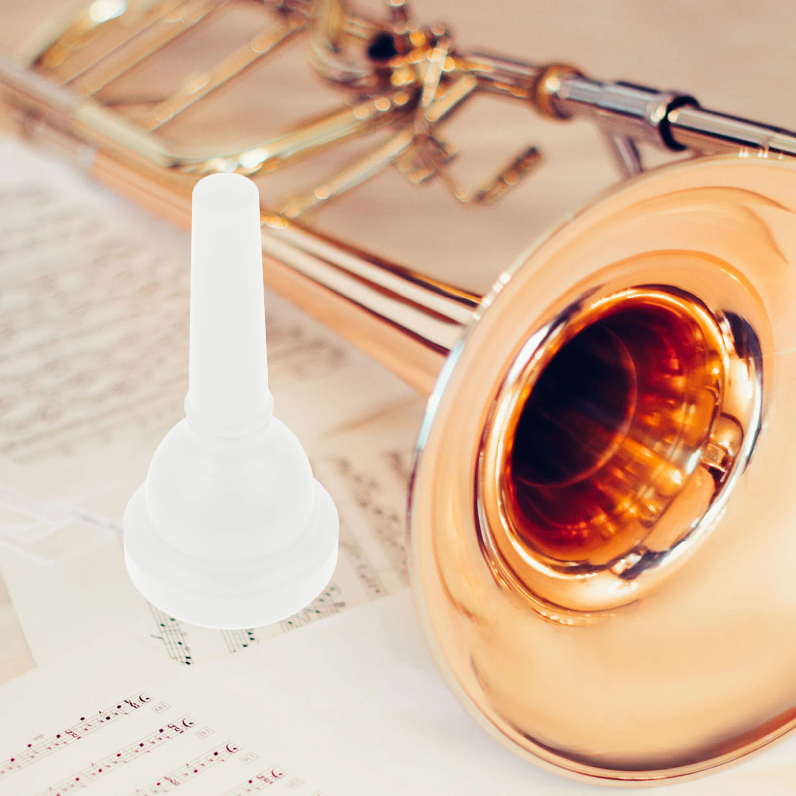 Trombone Mouthpiece Plastic Lightweight Non-Deformable Brass Instrument Component for Students Alto Trombone Accessories Supply
Trombone Mouthpiece Plastic Lightweight Non-Deformable Brass Instrument Component for Students Alto Trombone Accessories Supply