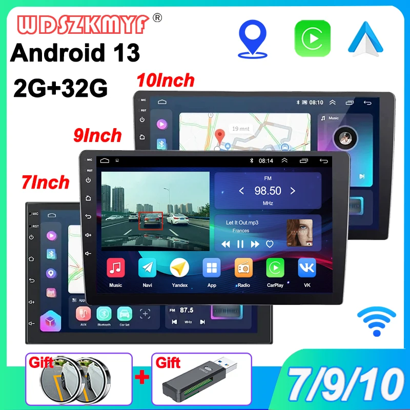 Android 13 Car Radio Androidauto Carplay 7"/9"/10" 2 Din GPS Car Audio Automotive Multimedia Player car intelligent systems
Android 13 Car Radio Androidauto Carplay 7"/9"/10" 2 Din GPS Car Audio Automotive Multimedia Player car intelligent systems