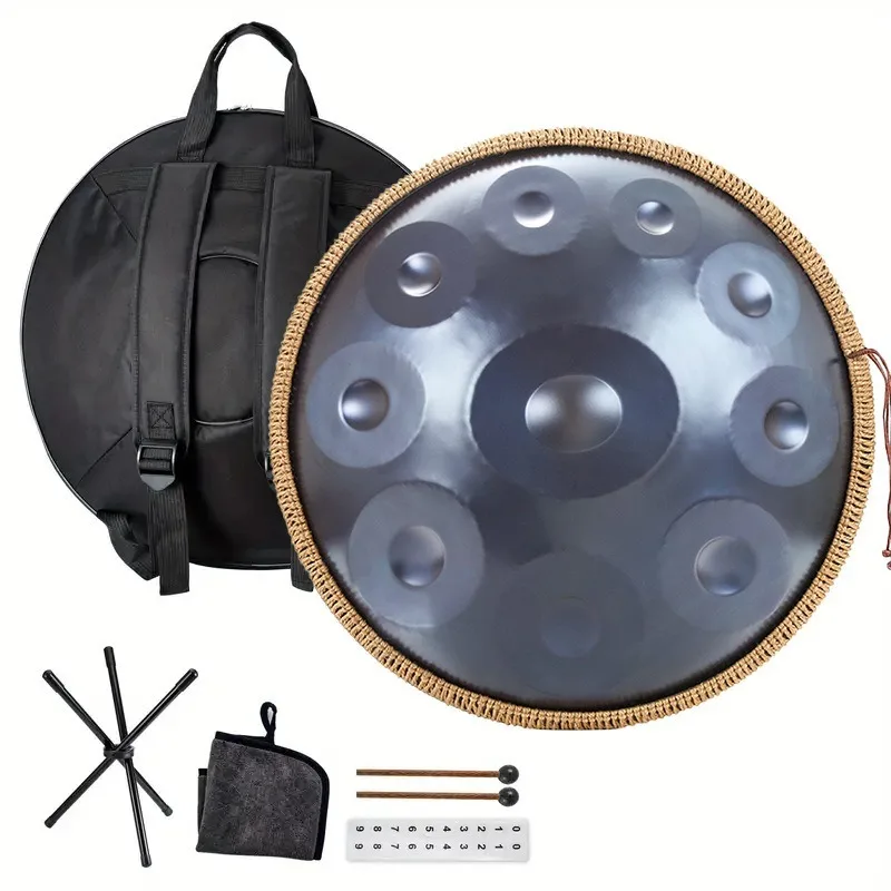 440HZ HandPan 22 Inch Meditation HandPans Professional Beginners Adults HandPan Yoga Sound Healing Percussion Instruments
440HZ HandPan 22 Inch Meditation HandPans Professional Beginners Adults HandPan Yoga Sound Healing Percussion Instruments