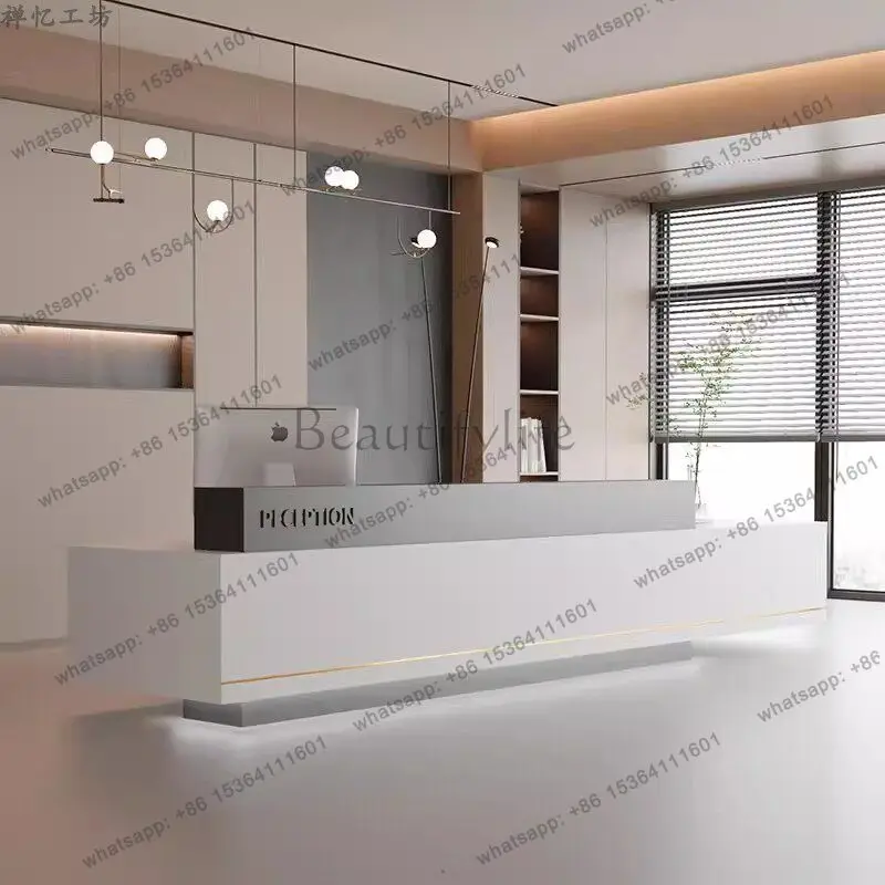 LJY Business Welcome Reception Desks Office Commericial Service Counter Reception Desks Modern Elegant Bureau Industrial Furnitu
LJY Business Welcome Reception Desks Office Commericial Service Counter Reception Desks Modern Elegant Bureau Industrial Furnitu
