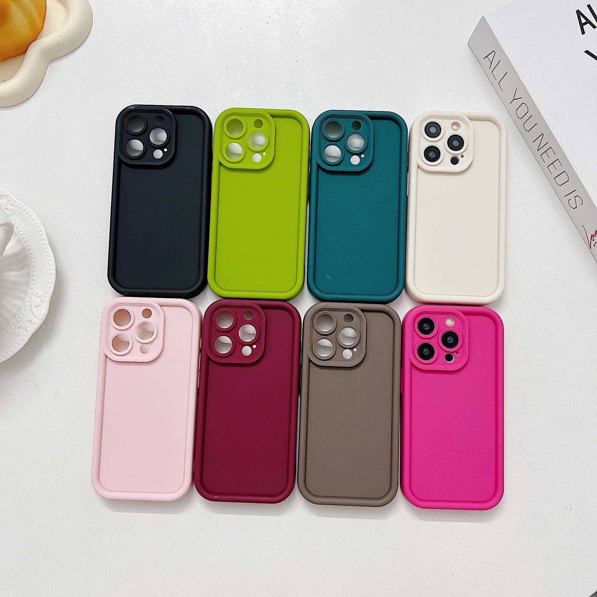 NEW Luxury Color Phone Case for iPhone 17 16 15 14 13 12 Pro Max 11 Pro Max 17AIR 7 8 Plus Shockproof Soft TPU Fundas Shell Bags
NEW Luxury Color Phone Case for iPhone 17 16 15 14 13 12 Pro Max 11 Pro Max 17AIR 7 8 Plus Shockproof Soft TPU Fundas Shell Bags