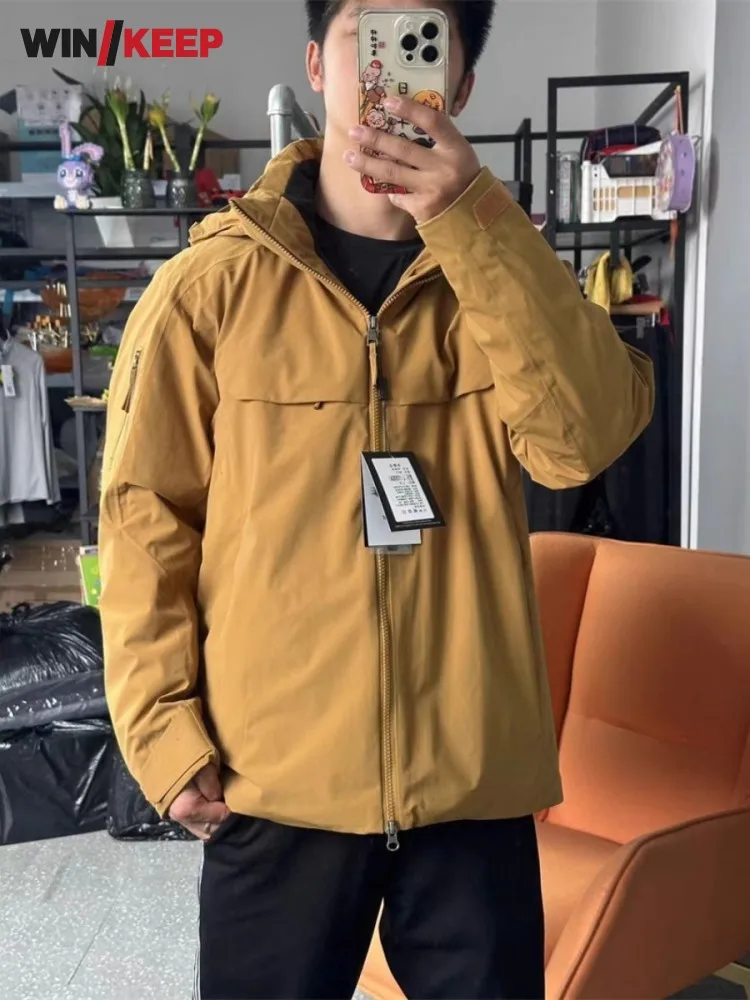 Зимняя мужская спортивная куртка на открытом воздухе, теплое 90% белое пальто на утином пуху, ветровка с капюшоном, походная куртка с капюшоном, верхняя одежда для кемпинга, пальто
Зимняя мужская спортивная куртка на открытом воздухе, теплое 90% белое пальто на утином пуху, ветровка с капюшоном, походная куртка с капюшоном, верхняя одежда для кемпинга, пальто