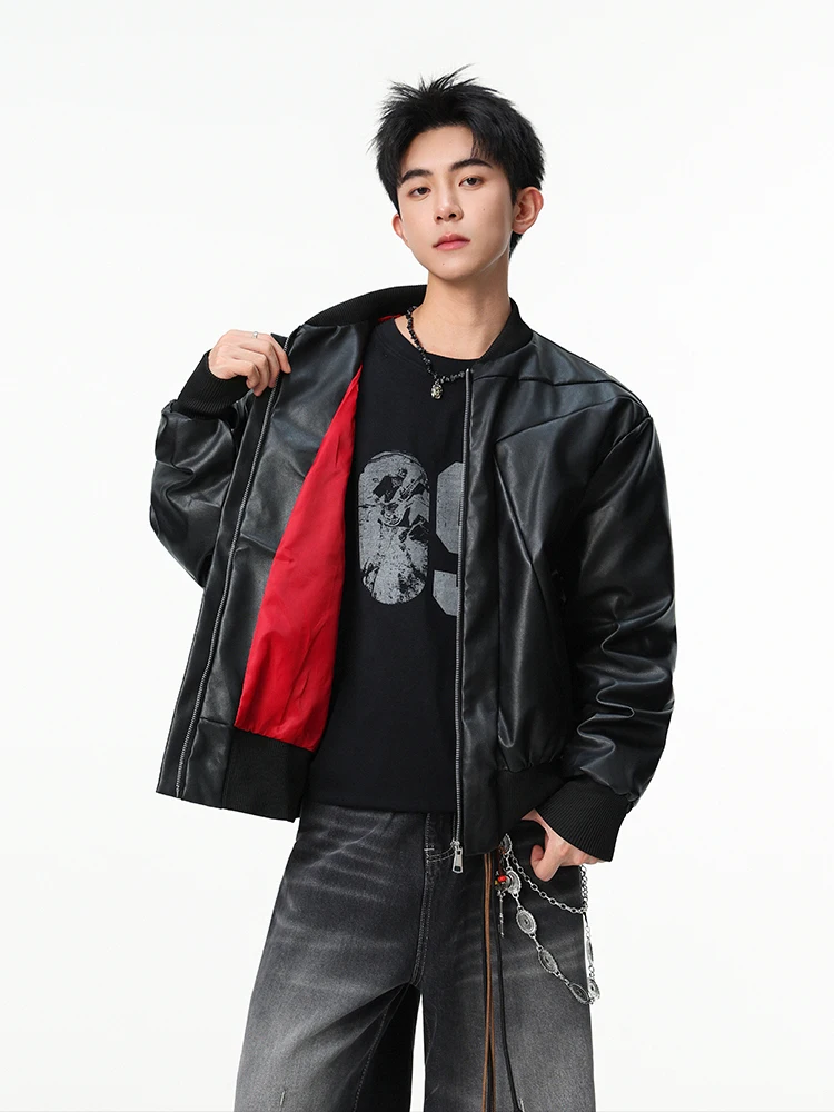 American Sle Heavyweight Leather Jaet Men's Autumn High-End Feeling Cool Loose Top Youth Motorcycle PU Leather Jaet
American Sle Heavyweight Leather Jaet Men's Autumn High-End Feeling Cool Loose Top Youth Motorcycle PU Leather Jaet