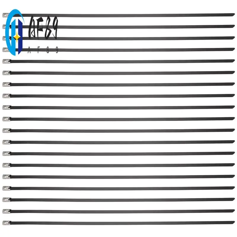 AF89-100Pcs Metal Zip Ties Black Cable Tie 11.8 Inch 304 Stainless Steel For Machinery, Vehicles, Farms, Cables
AF89-100Pcs Metal Zip Ties Black Cable Tie 11.8 Inch 304 Stainless Steel For Machinery, Vehicles, Farms, Cables