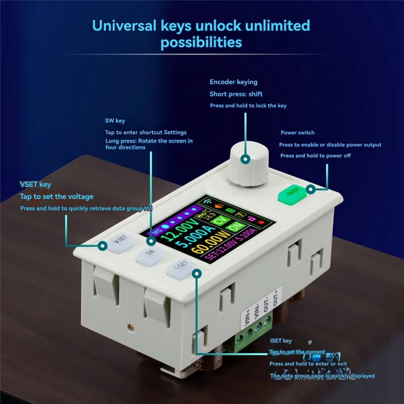 B86B-XY6506S Регулируемый источник питания постоянного тока + модуль WIFI, постоянное напряжение, постоянный ток, 65 В, 6 А, 390 Вт, понижающий модуль
B86B-XY6506S Регулируемый источник питания постоянного тока + модуль WIFI, постоянное напряжение, постоянный ток, 65 В, 6 А, 390 Вт, понижающий модуль