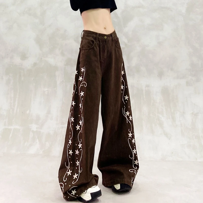 Fleece Casual Jeans Women's Autumn New High Waisted Loose Fit Slimming Versatile Straight Leg Wide Leg Pants
Fleece Casual Jeans Women's Autumn New High Waisted Loose Fit Slimming Versatile Straight Leg Wide Leg Pants
