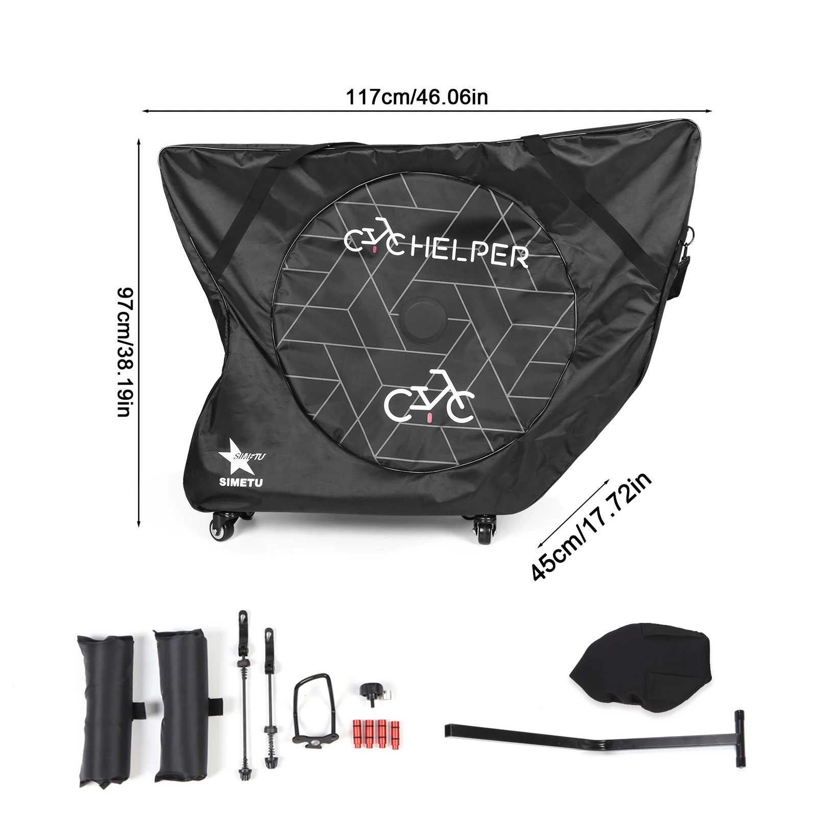 Bicycle Storage Carry Bag with Wheels Bike Protection Bag Kit Bicycles Storing Carry Bags Professional Cycling Cover Accessories
Bicycle Storage Carry Bag with Wheels Bike Protection Bag Kit Bicycles Storing Carry Bags Professional Cycling Cover Accessories